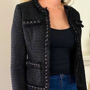 Black Tweed fitted jacket